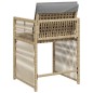 vidaXL Gartenstühle mit Kissen 4 Stk. Beigemischung Poly Rattan vidaXL Gartenstühle mit Kissen 4 Stk. Beigemischung Poly Rattan