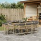 vidaXL 11-tlg. Garten-Essgruppe mit Kissen Beigemischung Poly Rattan vidaXL 11-tlg. Garten-Essgruppe mit Kissen Beigemischung Poly Rattan