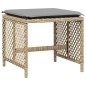 vidaXL Gartenhocker Kissen 4Stk. Beigemischung 41x41x36 cm Poly Rattan vidaXL Gartenhocker Kissen 4Stk. Beigemischung 41x41x36 cm Poly Rattan