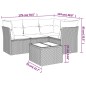 vidaXL 5-tlg. Garten-Sofagarnitur mit Kissen Braun Poly Rattan vidaXL 5-tlg. Garten-Sofagarnitur mit Kissen Braun Poly Rattan