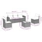 vidaXL 6-tlg. Garten-Sofagarnitur mit Kissen Braun Poly Rattan vidaXL 6-tlg. Garten-Sofagarnitur mit Kissen Braun Poly Rattan