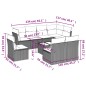 vidaXL 9-tlg. Garten-Sofagarnitur mit Kissen Braun Poly Rattan vidaXL 9-tlg. Garten-Sofagarnitur mit Kissen Braun Poly Rattan