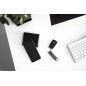 Orbitkey - Schlüssel-Organizer aus Leder - Anthrazit mit grauen Nähten Orbitkey - Schlüssel-Organizer aus Leder - Anthrazit mit grauen Nähten
