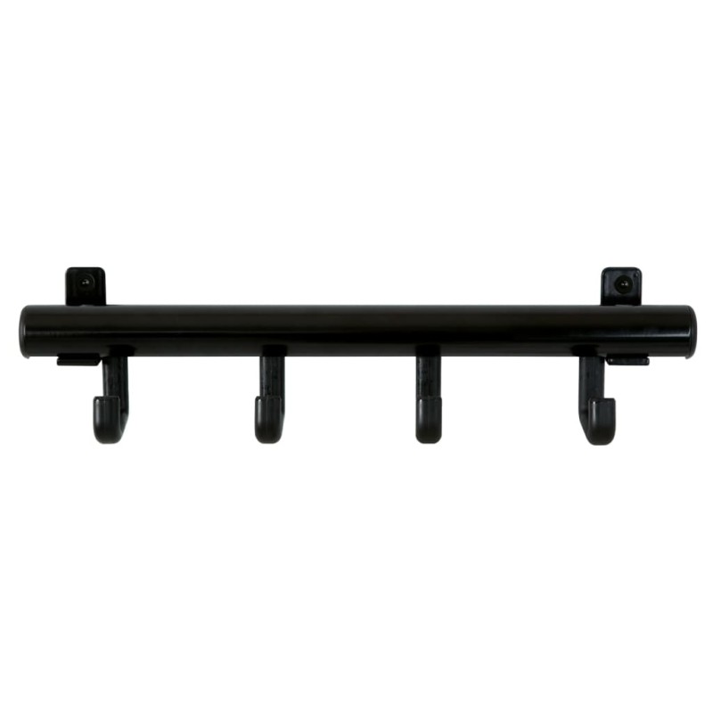 V-Part Garderobenleiste mit 4 Haken Techno 4 Schwarz V-Part Garderobenleiste mit 4 Haken Techno 4 Schwarz