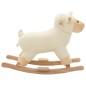 vidaXL Schaukeltier Schaf Plüsch 78x34x58 cm Weiß vidaXL Schaukeltier Schaf Plüsch 78x34x58 cm Weiß