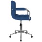 vidaXL Esszimmerstuhl Drehbar Blau Stoff vidaXL Esszimmerstuhl Drehbar Blau Stoff
