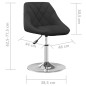 vidaXL Esszimmerstühle 6 Stk. Drehbar Schwarz Samt vidaXL Esszimmerstühle 6 Stk. Drehbar Schwarz Samt