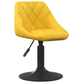 vidaXL Esszimmerstühle 4 Stk. Drehbar Senfgelb Samt