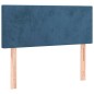 vidaXL Boxspringbett mit Matratze Dunkelblau 100x200 cm Samt vidaXL Boxspringbett mit Matratze Dunkelblau 100x200 cm Samt