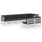 8-tlg. Garten-Lounge-Set mit Kissen Kiefer Massivholz 8-tlg. Garten-Lounge-Set mit Kissen Kiefer Massivholz