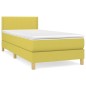 vidaXL Boxspringbett mit Matratze Grün 100x200 cm Stoff vidaXL Boxspringbett mit Matratze Grün 100x200 cm Stoff