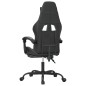 vidaXL Gaming-Stuhl mit Fußstütze Schwarz und Grau Kunstleder vidaXL Gaming-Stuhl mit Fußstütze Schwarz und Grau Kunstleder