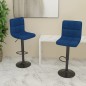 vidaXL Barhocker 2 Stk. Blau Stoff vidaXL Barhocker 2 Stk. Blau Stoff