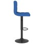 vidaXL Barhocker 2 Stk. Blau Stoff vidaXL Barhocker 2 Stk. Blau Stoff