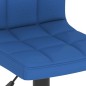 vidaXL Barhocker 2 Stk. Blau Stoff vidaXL Barhocker 2 Stk. Blau Stoff