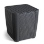 Keter Garten-Beistelltisch Luzon Rattan-Optik Flach Graphitgrau Keter Garten-Beistelltisch Luzon Rattan-Optik Flach Graphitgrau