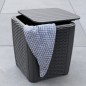Keter Garten-Beistelltisch Luzon Rattan-Optik Flach Graphitgrau Keter Garten-Beistelltisch Luzon Rattan-Optik Flach Graphitgrau