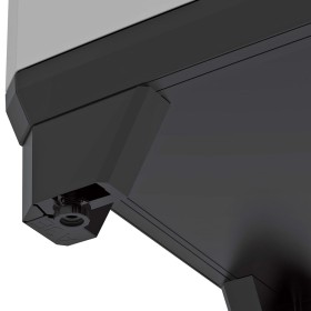 Keter Niedriger Lagerschrank Stilo Grau und Schwarz 90 cm 