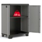 Keter Niedriger Lagerschrank Stilo Grau und Schwarz 90 cm Keter Niedriger Lagerschrank Stilo Grau und Schwarz 90 cm