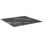 vidaXL Tischplatte Schwarz 60x60 cm 6 mm Hartglas in Marmoroptik vidaXL Tischplatte Schwarz 60x60 cm 6 mm Hartglas in Marmoroptik