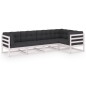 vidaXL 5-tlg. Garten-Lounge-Set mit Kissen Kiefer Massivholz vidaXL 5-tlg. Garten-Lounge-Set mit Kissen Kiefer Massivholz