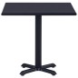 vidaXL Gartentisch Schwarz 80x80x75 cm vidaXL Gartentisch Schwarz 80x80x75 cm