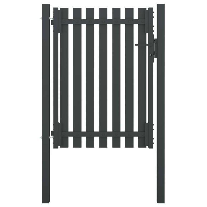 vidaXL Gartentor Stahl 1x1,7 m Anthrazit vidaXL Gartentor Stahl 1x1,7 m Anthrazit