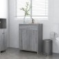 vidaXL Badezimmerschrank Grau Sonoma 60x33x80 cm Holzwerkstoff vidaXL Badezimmerschrank Grau Sonoma 60x33x80 cm Holzwerkstoff