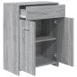 vidaXL Badezimmerschrank Grau Sonoma 60x33x80 cm Holzwerkstoff vidaXL Badezimmerschrank Grau Sonoma 60x33x80 cm Holzwerkstoff