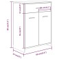 vidaXL Badezimmerschrank Grau Sonoma 60x33x80 cm Holzwerkstoff vidaXL Badezimmerschrank Grau Sonoma 60x33x80 cm Holzwerkstoff
