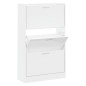 vidaXL Schuhschrank Hochglanz-Weiß 63x24x103 cm Holzwerkstoff vidaXL Schuhschrank Hochglanz-Weiß 63x24x103 cm Holzwerkstoff