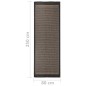 vidaXL Outdoor-Teppich Flachgewebe 80x250 cm Dunkelbraun vidaXL Outdoor-Teppich Flachgewebe 80x250 cm Dunkelbraun