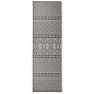 vidaXL Outdoor-Teppich Flachgewebe 80x250 cm Schwarz Gestreift vidaXL Outdoor-Teppich Flachgewebe 80x250 cm Schwarz Gestreift