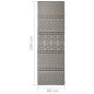 vidaXL Outdoor-Teppich Flachgewebe 80x250 cm Schwarz Gestreift vidaXL Outdoor-Teppich Flachgewebe 80x250 cm Schwarz Gestreift
