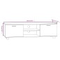 vidaXL TV-Schrank Grau Sonoma 140x40,5x35 cm Holzwerkstoff vidaXL TV-Schrank Grau Sonoma 140x40,5x35 cm Holzwerkstoff