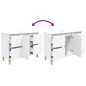 vidaXL Waschbeckenunterschrank Weiß 80x33x60 cm Holzwerkstoff vidaXL Waschbeckenunterschrank Weiß 80x33x60 cm Holzwerkstoff