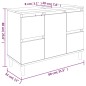 vidaXL Waschbeckenunterschrank Weiß 80x33x60 cm Holzwerkstoff vidaXL Waschbeckenunterschrank Weiß 80x33x60 cm Holzwerkstoff