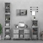 vidaXL Waschbeckenunterschrank Betongrau 80x33x60 cm Holzwerkstoff vidaXL Waschbeckenunterschrank Betongrau 80x33x60 cm Holzwerkstoff