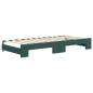 vidaXL Tagesbett Ausziehbar mit Schubladen Dunkelgrün 90x200 cm Samt vidaXL Tagesbett Ausziehbar mit Schubladen Dunkelgrün 90x200 cm Samt