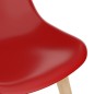 vidaXL Esszimmerstühle 2 Stk. Rot Kunststoff vidaXL Esszimmerstühle 2 Stk. Rot Kunststoff