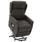 vidaXL Massagesessel mit Aufstehhilfe Dunkelgrau Stoff vidaXL Massagesessel mit Aufstehhilfe Dunkelgrau Stoff