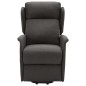 vidaXL Massagesessel mit Aufstehhilfe Dunkelgrau Stoff vidaXL Massagesessel mit Aufstehhilfe Dunkelgrau Stoff