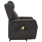 vidaXL Massagesessel mit Aufstehhilfe Dunkelgrau Stoff vidaXL Massagesessel mit Aufstehhilfe Dunkelgrau Stoff