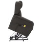 vidaXL Massagesessel mit Aufstehhilfe Dunkelgrau Stoff vidaXL Massagesessel mit Aufstehhilfe Dunkelgrau Stoff