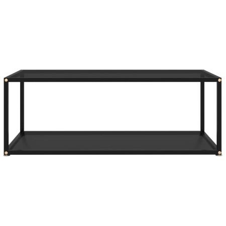 vidaXL Couchtisch Schwarz 100x50x35 cm Hartglas