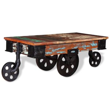 vidaXL Couchtisch Altholz 90x45x35 cm