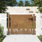 vidaXL Gartentor 105x80 cm Cortenstahl Gras-Design vidaXL Gartentor 105x80 cm Cortenstahl Gras-Design