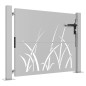 vidaXL Gartentor 105x80 cm Cortenstahl Gras-Design vidaXL Gartentor 105x80 cm Cortenstahl Gras-Design