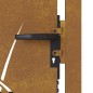 vidaXL Gartentor 105x80 cm Cortenstahl Gras-Design vidaXL Gartentor 105x80 cm Cortenstahl Gras-Design