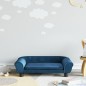 vidaXL Kindersofa Blau 70x45x26 cm Samt vidaXL Kindersofa Blau 70x45x26 cm Samt